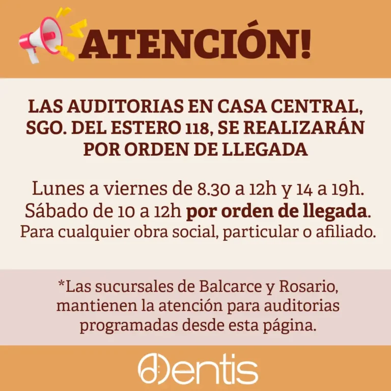 Nuevos horarios de atención en auditorías